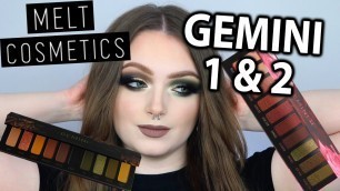 'OMG The Mattes!!! MELT COSMETICS GEMINI II and GEMINI PALETTE TUTORIAL'