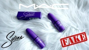 'REAL vs FAKE: MAC X SELENA Lipstick \"Como La Flor\" (How To Spot)'