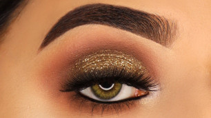 'Smokey Glittery Eye Makeup Using Sigma Warm Neutral Palette | Step By Step Eye Makeup'