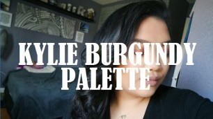 'KYLIE BURGUNDY PALETTE & DOLCE K | dearbeyoutiful'