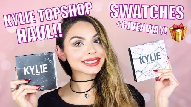 'Kylie Topshop Haul! Kylie Cosmetics Exclusive Velvet Liquid Lip Kollection Swatches'