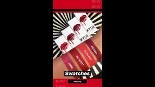 'Kylie Cosmetics RED LIPKITS new shade #jordy & #victoria SWATCHES'