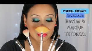 'Sigma Beauty ETHEREAL RADIANCE Brush Set Review & Smokey Teal Eye Tutorial'