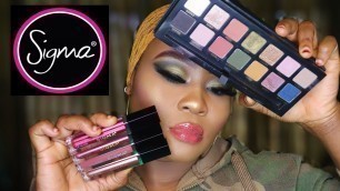 'SIGMA BEAUTY UNTAMED lip glosses & liquid lipstick | Testing & Swatches | Zainab Iye'