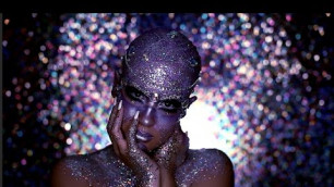 'Halloween Look | Jewel Encrusted Extraterrestrial -- NICOLE GUERRIERO'