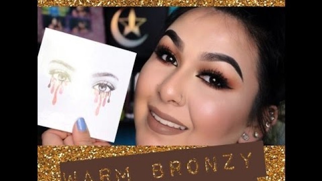 'kylie Cosmetics: The Burgundy Palette ~ warm bronzy look'