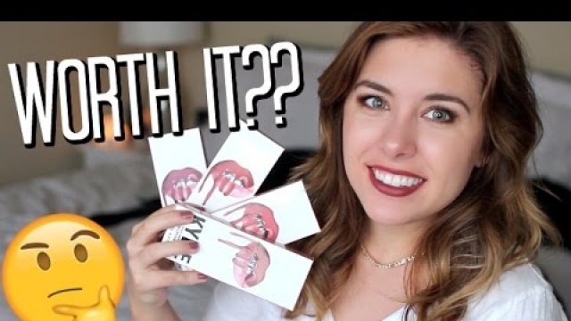 'NEW Kylie VELVET Lip Kits! // Lip Swatches, Wear Test + GIVEAWAY!'