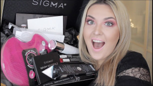 'Huge Sigma Beauty Unboxing Haul | Sigma Influencer Program #beautyhaul'