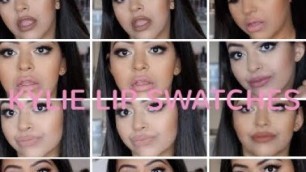 'KYLIE LIP KIT SWATCHES | 2018 | NATURAL/NUDE SHADES'