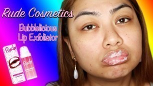 '[MakeUp Chronicles] Rude Cosmetics Bubblelicious Lip Exfoliator | First Impressions & Review'