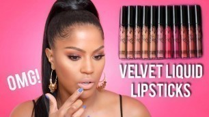 'NEW Kylie Cosmetics Velvet Liquid Lipsticks  | Makeupshayla'