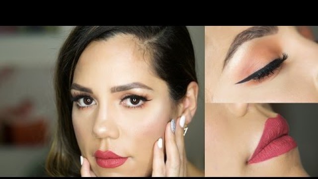 '15 MINUTE EYE MAKEUP, MAKEUP FOR BEGGINERS BURGUNDY PALETTE BY KYLIE COSMETICS'