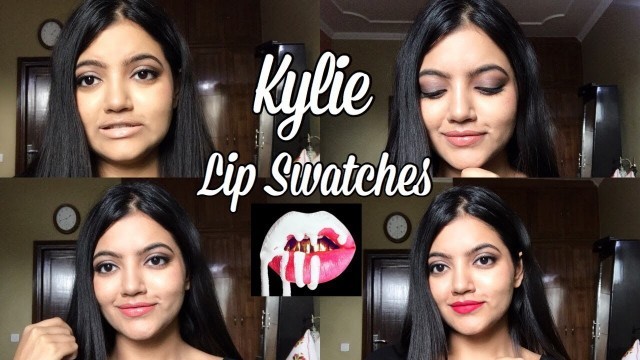 'Kylie Lip Product Swatches | How to buy them from India?'