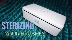 'STERILIZING / DISINFECTING YOUR BRUSHES WITH SUNUV S2 STERILIZING BOX | SIGMA BEAUTY SIGMAGIC SCRUB'