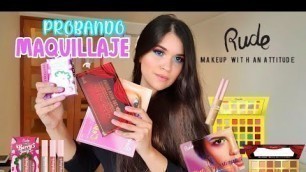 'PROBANDO MAQUILLAJE RUDE COSMETICS | MARIALE CRASTO'