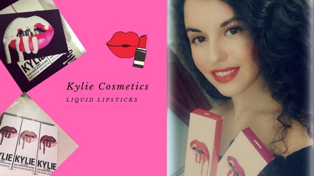 'Kylie Cosmetics Liquid Lipsticks/Swatches'