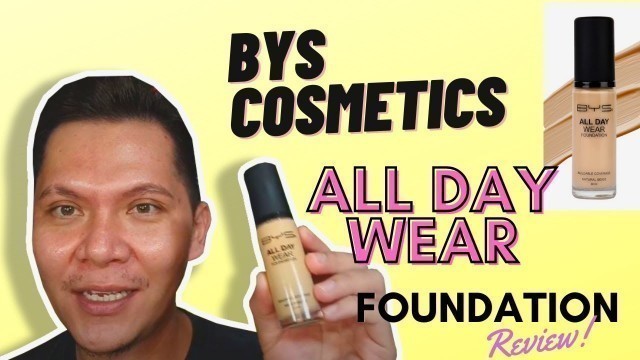 'BYS COSMETICS ALL DAY WEAR FOUNDATION | mike88 vlogs'