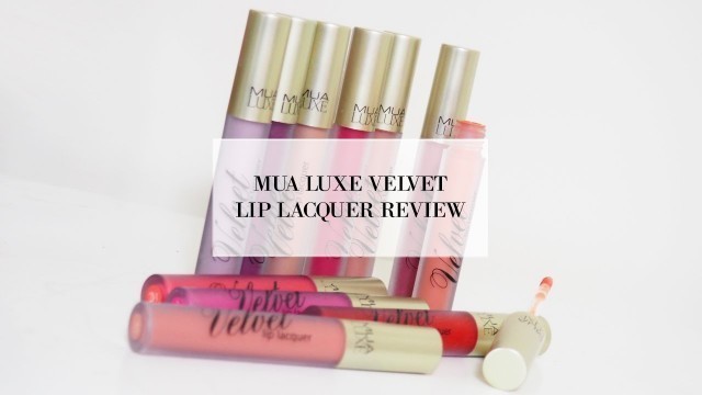 'MUA LUXE VELVET LIP LACQUER / LIQUID LIPSTICK REVIEW | COCOCHIC'