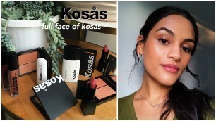 full face of kosas cosmetics