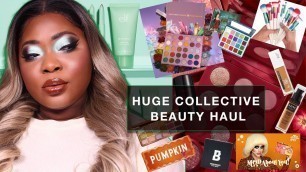 'HUGE COLLECTIVE MAKEUP HAUL 2021| ELF, NYX, MORPHE, RUDE COSMETICS, BY BEAUTYBAY.'