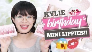 'KYLIE COSMETICS BIRTHDAY MINI LIP KITS SWATCHES | Micamicsdeleon (Philippines)'