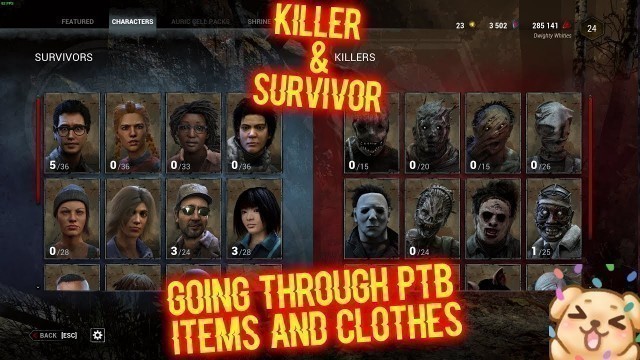 'Going Through PTB Clothes and Cosmetics - Dead By Daylight'