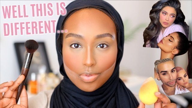 'I TRIED FOLLOWING KYLIE JENNER’S MUA’S MAKEUP ROUTINE | Aysha Harun'