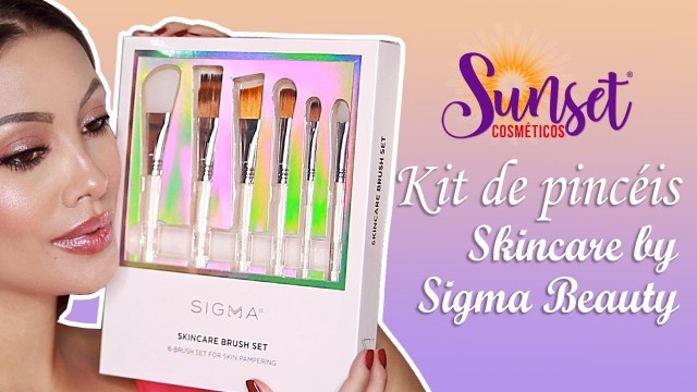 'Skincare Brush Set - Sigma Beauty - Pincéis para cuidados com a pele'