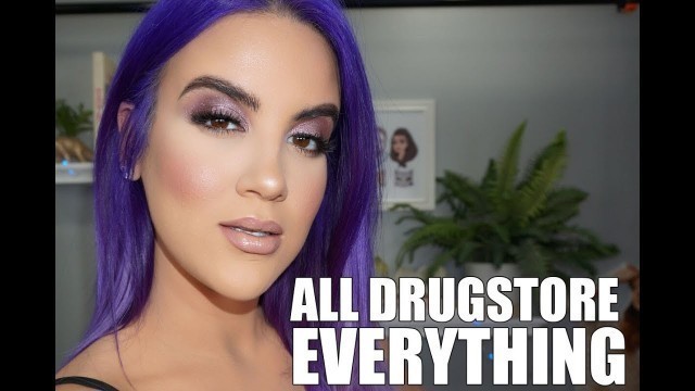 'FULL FACE ONLY USING DRUGSTORE MAKEUP | Nicole Guerriero'