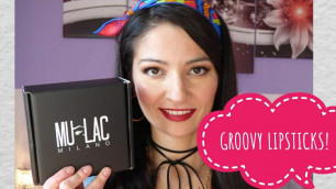 'Groovy Lipsticks! Review Mulac Cosmetic'