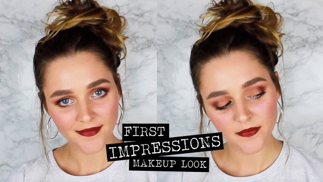 'FIRST IMPRESSIONS MAKEUP TUTORIAL- FT. KYLIECOSMETICS THE BURGUNDY PALETTE [ITA]'