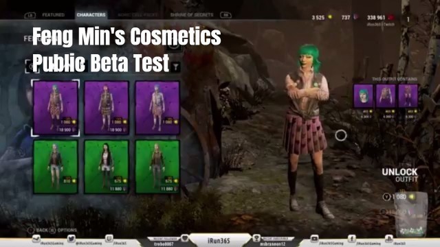 'Feng Min\'s Cosmetics | Public Test Build | Dead by Daylight'