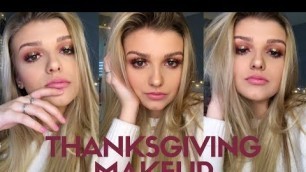 'THANKSGIVING MAKEUP//KYLIE BURGUNDY PALETTE | Brooklyn Anne'