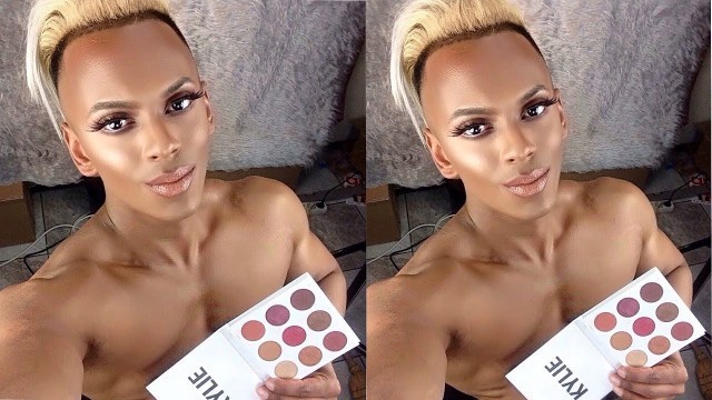 'SUMMER GLAM WITH THE KYLIE BURGUNDY PALETTE'