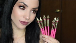 'Jeffree Star Cosmetics | Velour Lip Liner | Swatches, Try On, & Review!'