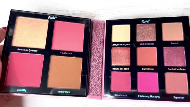 'Cosmeticos Paleta de Ojos y Rostro Nude Orleans Rude Cosmetics I Cosmeticos al por mayor'