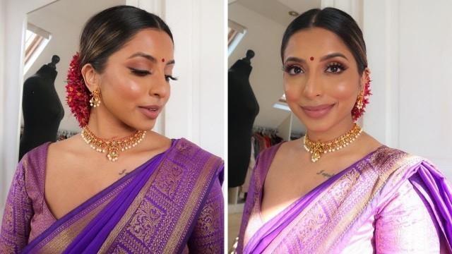 'Indian/Tamil GRWM: Easy Eye Makeup Look | Jumani MUA'