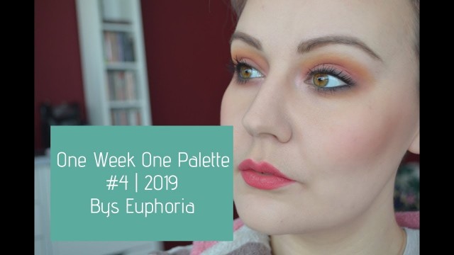 'One Week One Palette #4 | 2019 | BYS Cosmetics Euphoria Palette'