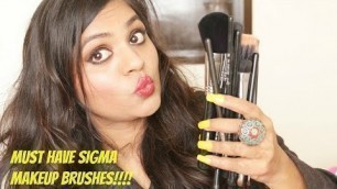 'Must Have Sigma Makeup Brushes India|Tips To Buy Sigma Brushes|Wiseshe Makeup'