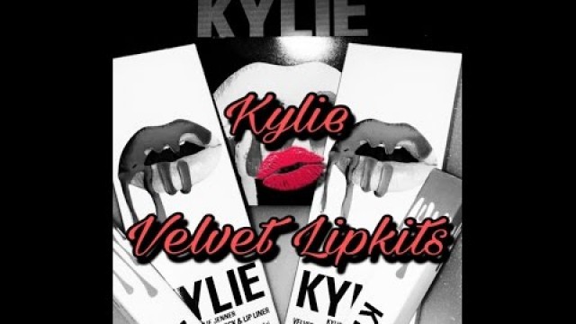 'New Kylie Velvet Lipkit Swatches'