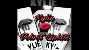 'New Kylie Velvet Lipkit Swatches'