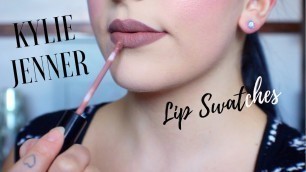 'KYLIE COSMETICS LIP SWATCHES'