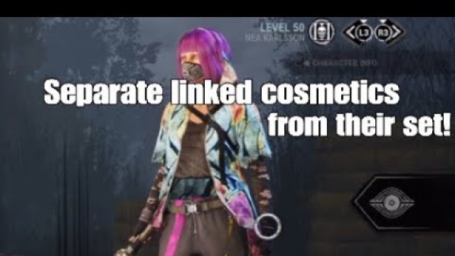 'DBD Linked cosmetics bug - How to separate linked pieces from their set! (not bannable)'