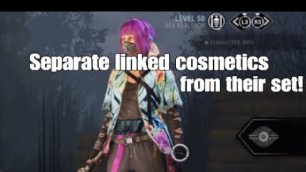 'DBD Linked cosmetics bug - How to separate linked pieces from their set! (not bannable)'