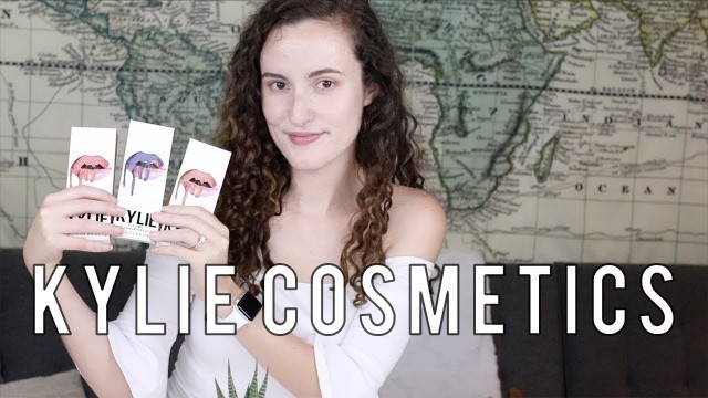 'Kylie Cosmetics  |  SHOW OFF + ONE WISH + SHADY matte swatches on Fair Skin  |  FIRST IMPRESSION'