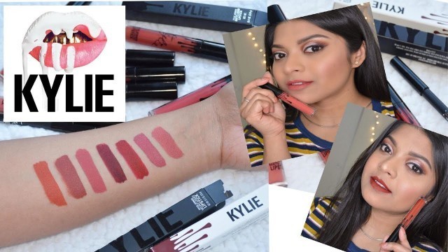 'KYLIE Cosmetics Liquid Matte/Velvet Lipstick Swatches & Review/Online Shopping Experience'