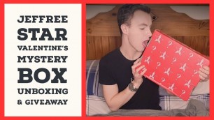 'GIVE AWAY | Jeffree Star Cosmetics $75 DELUXE Valentine Mystery Box Unboxing'