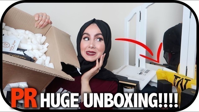 'HUGE PRE UNBOXING! FREE MAKEUP , CLOTHES ETC | Amina Chebbi'