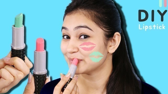 'Eating cosmetics!? Crayon makeup science kit! Chocolate lipstick making DIY (Tira Mira)  #lipstick'