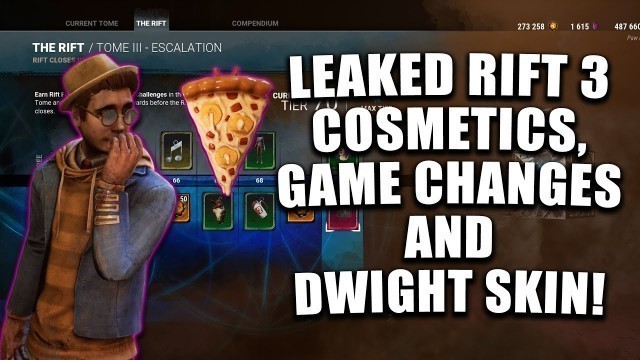 'LEAKED RIFT 3 COSMETICS, GAME CHANGES AND DWIGHT SKIN! Dead By Daylight'